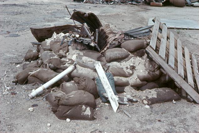 Kontum-NVA Sandbags Near Conex 