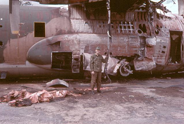 Kontum-Wrecked  C-130 June 